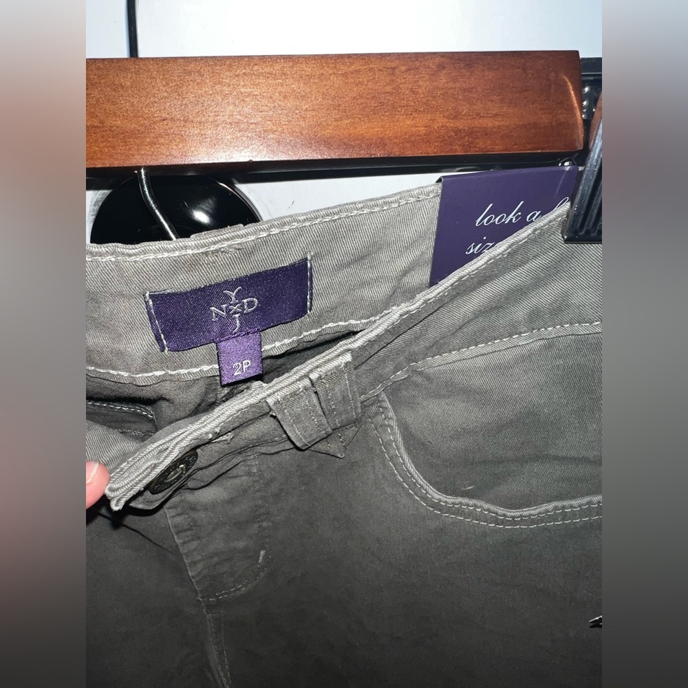 NWT NYDJ Olive green jeans 2 petite